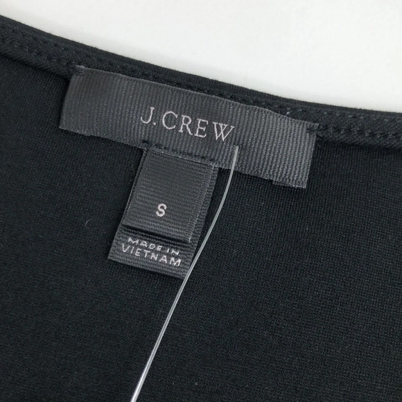 2/$30 NWT J. Crew Top Women’s Size Small Black Velvet Ponte Peplum Tank Romantic - Picture 3 of 16